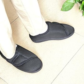 Zapatos para Edema Diabético, Cierre Ajustable, Antideslizantes, Ligeros, para Caminar, para Personas Mayores, Pies Hinchados, Ideal (M)