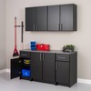 Prepac Elite 32" Tall Wall Cabinet, Black