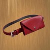 Belt Purse PU Red Mini Belt Phone Belt Bag Envelope
