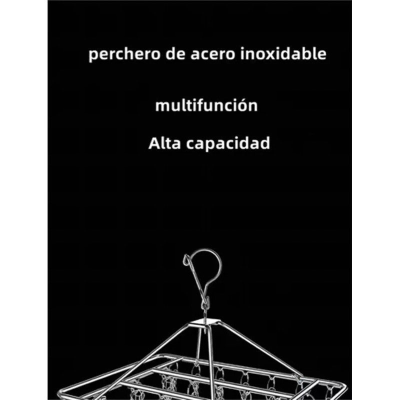 tendero plegable/tendedero interior/cuerda para tendedero/tendedero retractil/tendederos plegables Gancho Tendedero Secado