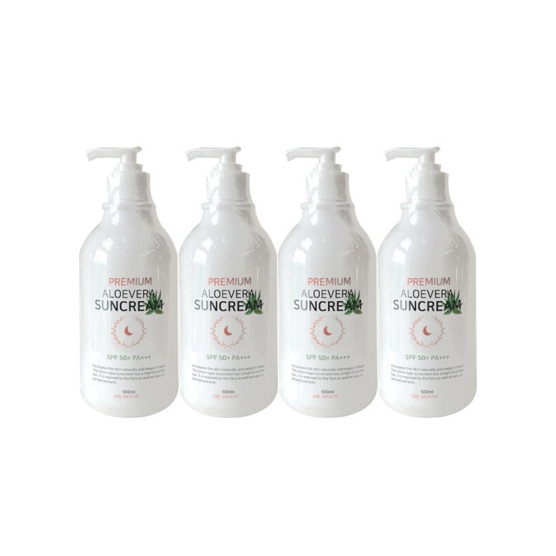 Dr. Moon Aloe Vera Sun Cream 500ml (SPF50+) x 4