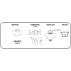 H2o Kayaks Canoe/Kayak Surface Mooring Deck Fitting (Pack of 5)