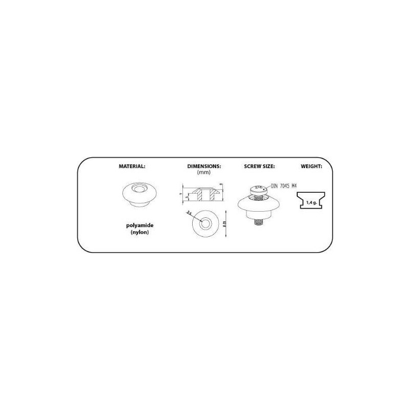 H2o Kayaks Canoe/Kayak Surface Mooring Deck Fitting (Pack of 5)