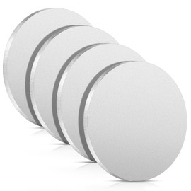 Hicarer 4 Pcs 1/4" Thickness Stainless Steel Disc 3" Diameter Round Circle Plate Metal Circles for Crafts Stamping Sanding Engraving