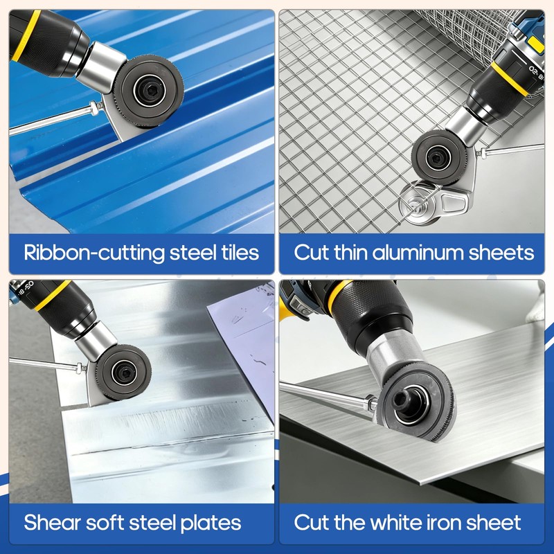 Sheet Metal Cutter Drill Attachment, Electric Drill Shears Attachment Cutter