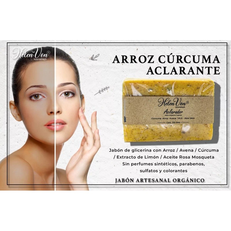Helen Von Kosmetisch 3 Jabones Artesanales Cúrcuma-carbón Activado-relajante Hv