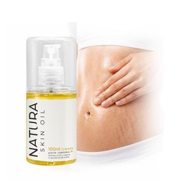Aceite Corporal Anti Estrías | Natura Skin Oil 100ml. | Reafirma y Elimina Cicatrices | No es Grasoso, Hidrata y Nutre Profundamente.