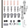 TSMST 4FT Stainless Steel Sliding Barn Door Hardware Kit for