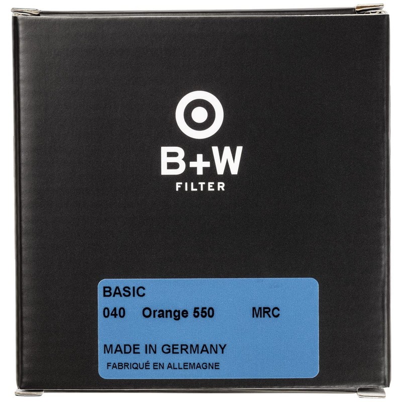 B+W Orange Filter 040 MRC Basic 52 mm (16x Hardened,