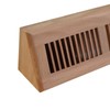WELLAND Red Oak Baseboard Diffuser Wood Vent Register,15 L X