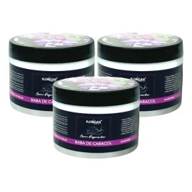 3 Cremas Baba De Caracol Florigan Facial 350 Gramos                                                                                                   