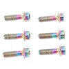 6PCS Bicycle Stem Bolt M5 X 16mm Titanium Alloy Waterproof