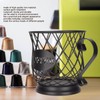 Iron Coffee Pod Holder Organizer Large Capacity Coffee Capsule Storage