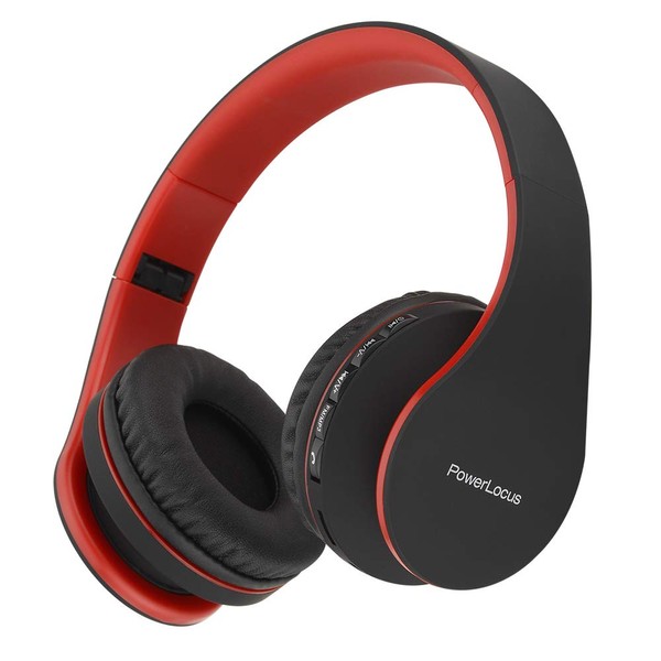 PowerLocus Bluetooth Headphones Over Ear, Foldable Wireless Headphones, Hi-Fi Stereo