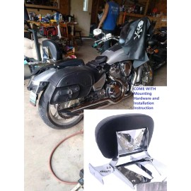 JMei ALL NEW Honda VTX 1300C 1800 F C Sissy Bar Backrest with Luggage Rack 2005-2009