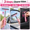 Extendable Car Mirror Squeegee for Rainwater Removal – Retractable Rubber