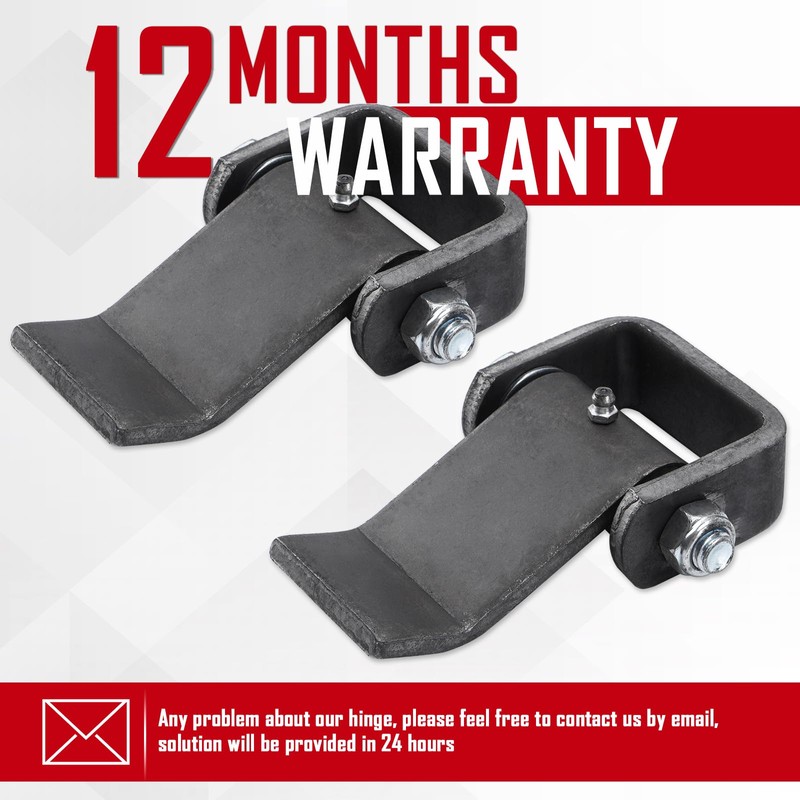 SPARKWHIZ Weld on Hinges Heavy Duty Greaseable Dump Trailer Trucks
