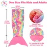 Catalonia Classy Glow in The Dark Mermaid Tail Blanket, Soft