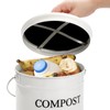 AVLA Compost Bin Kitchen Countertop, 1 Gallon Composter Pail, Food