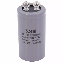 JCM 200MDF 250VAC MOTOR STARTING CAPACITOR CD60A 200uF 250 VAC Start 250V 200 MFD UF