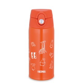 Thermos FJO-601WFB OR Vacuum Insulated 2-Way Bottle, 0.6L/0.64L Miffy Orange