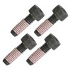 (4) Hitachi 888-245 Nylock Hex Socket HD Bolt M6 for