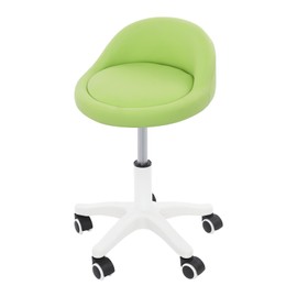 NECKCLOUSE Adjustable Beauty Salon Chair, Rolling Stool with Low Backrest, Ergonomic Swivel Chair with Wheels, Height Adjustable PU Seat for Spa, Massage, Tattoo & Professional Use