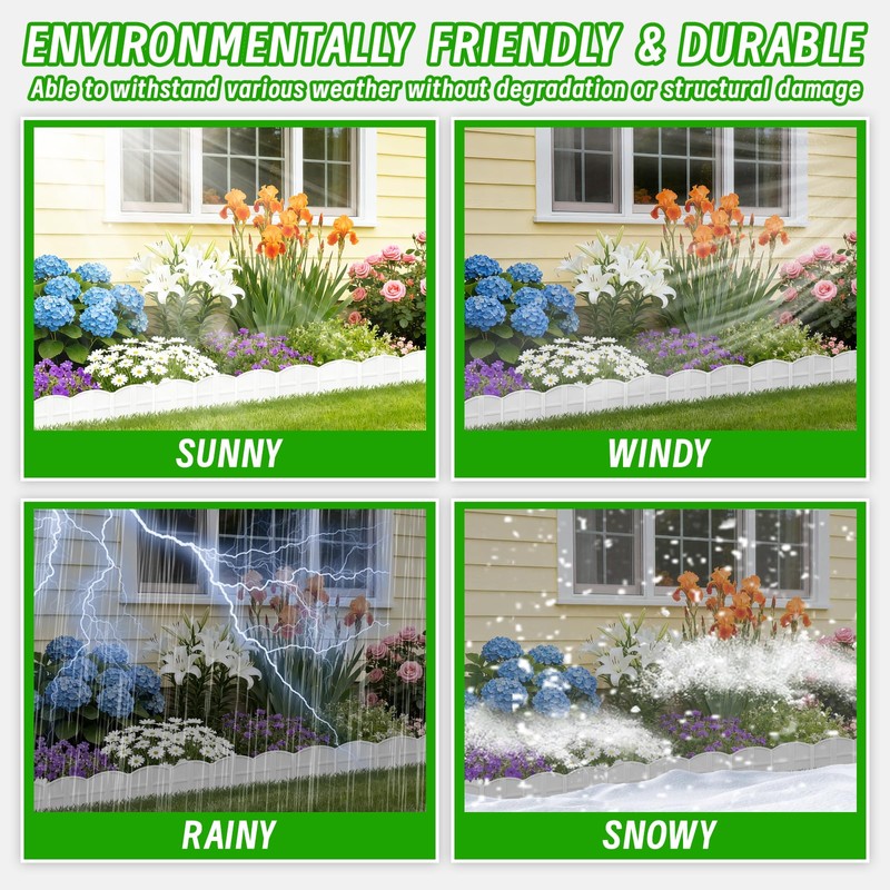 30Ft Landscape Edging Garden Edging Border Lawn Edging 30Pcs Landscape