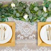 Juvale Rectangular Lace Tablecloth, Elegant Afternoon Tea Table Cloth, White,