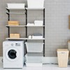 Colingmill 8 Pcs Black Twin Rail Upright Wall Shelving System