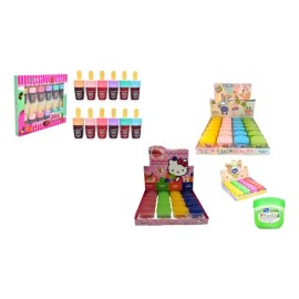 24 Mini Bálsamos Labiales  12 Tintas Paletas  Envío Gratis                                                                                            