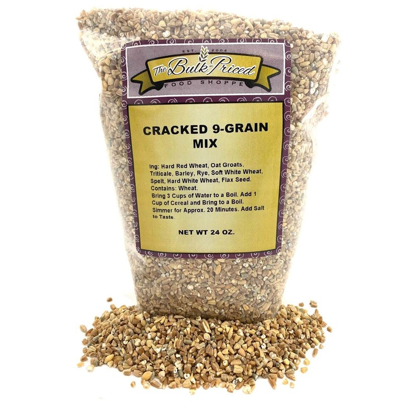 Cracked 9-Grain Mix (24oz. Resealable Zip Lock Stand Up Bag)