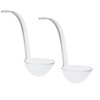 LUX TRENDS SET of TWO (2) LADLES Hard Plastic 5-Ounce