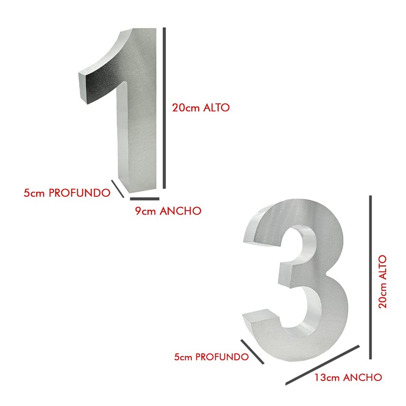 Genérico - Números residenciales 3d- Números para casas 3d -