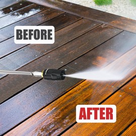 2-3 GPM High Pressure Twist Nozzle, Adjustable Downstream Soft Wash Nozzle, Used In Conjunction With High-Pressure Water Gun,For Cleaning High Walls,Twist Nozzle Can Rotate 60 Degrees To Spray