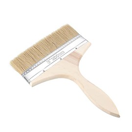uxcell 7 Inch Chip Paint Brush Synthetic Bristle with Wooden Handle for Wall Treatment