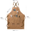 carrotez Chef Apron, Waterdrop Resistant Cotton Canvas Cross Back Adjustable
