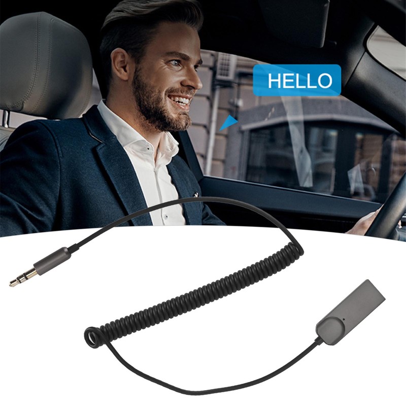 Bluetooth Aux Adapter Cable HiFi Stereo Support Hands Free Calls