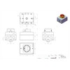 KlingerBorn 3-pole main switch and emergency stop switch, 11 kW