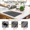 Stone Drying Mat for Kitchen Counter,24"x16" Large Dish Drying Mat,Stone