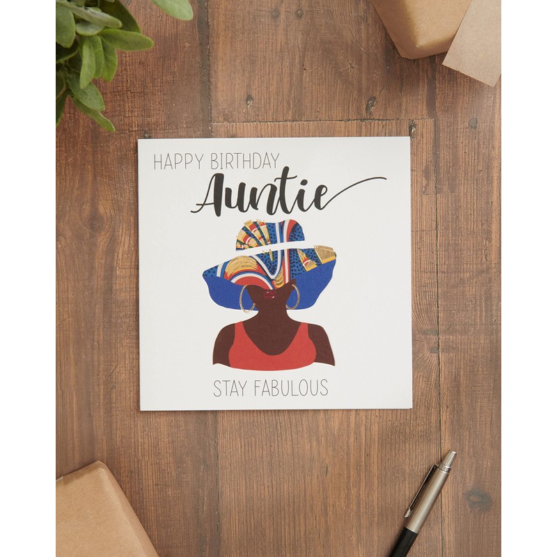 Kindred X Afrotouch - Happy Birthday - Auntie Card