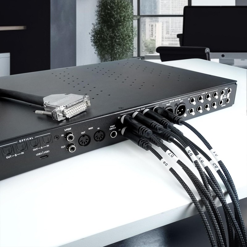 keepdrum SNA56-8 Multicore Cable Snake Sub-D DB-25 to 8x 6.35
