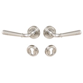 Beschläge Hamburg Door Handles Emily ART 70-07Z MMN Door Fitting, Matt Nickel-Plated