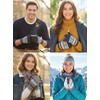 FREESE Knitted Gloves, Cold Protection, Smartphone Compatible, Non-Scratchy, Brushed Lining,