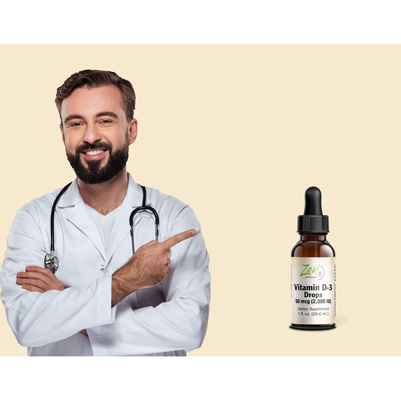 Zen Supplements - Vitamin D-3 2000 IU 1 Oz-Liquid -