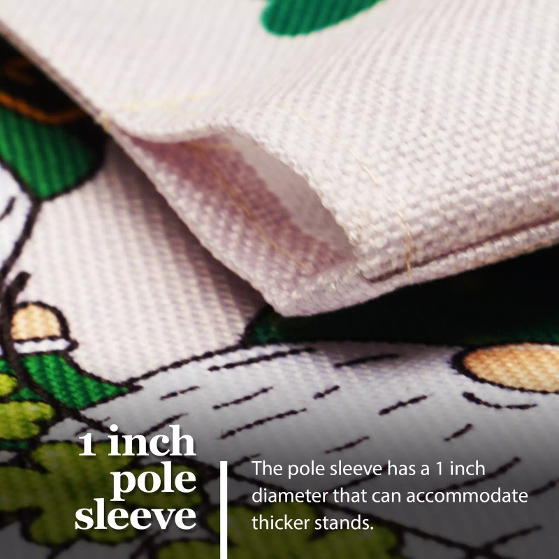 G128 Garden Flag Happy St. Patrick's Day Three Leprechaun Gnomes