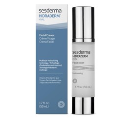 Sesderma Hidraderm Hyal Crema Hidratante 3 tipos de Ácido Hialurónico, Anti Edad, Elasticidad y Reafirmante 50 ml