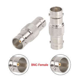 XRDS -RF SDI Connector 2PCS 75 Ohm BNC Adapter BNC Female to Female Barrel Connector for HD-SDI/3G-SDI/4K/8K SDI Video Camera Cable