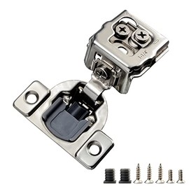 STIANC 2 Pack Soft Close Cabinet Hinges, 1 1/4" Overlay Soft Close Hinge for Kitchen Cabinet Hinges, Self Closing Cabinet Hinges-3 Way Adjustability, 105 Degree