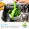 Salad Rotator Plastic Colander with Collapsible Handle Rotatable Kitchen Strainers